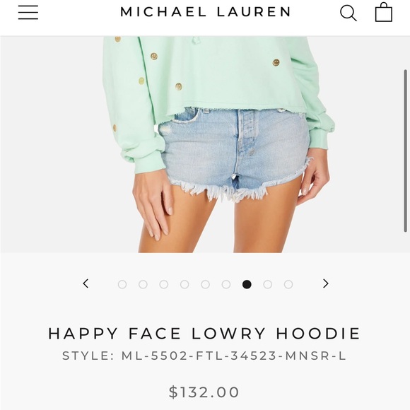 NEW MICHAEL LAUREN HAPPY FACE LOWRY HOODIE - Picture 3 of 8